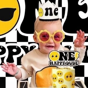 "One Happy Dude" 1st Birthday Party Decorations Pack - Style: Selection-D